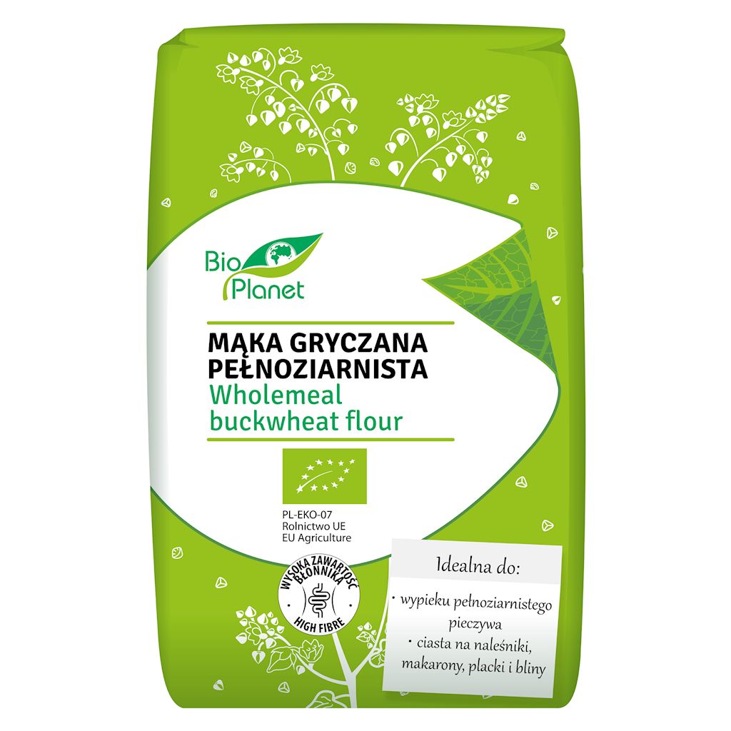 Mąka gryczana pełnoziarnista bio 500 g