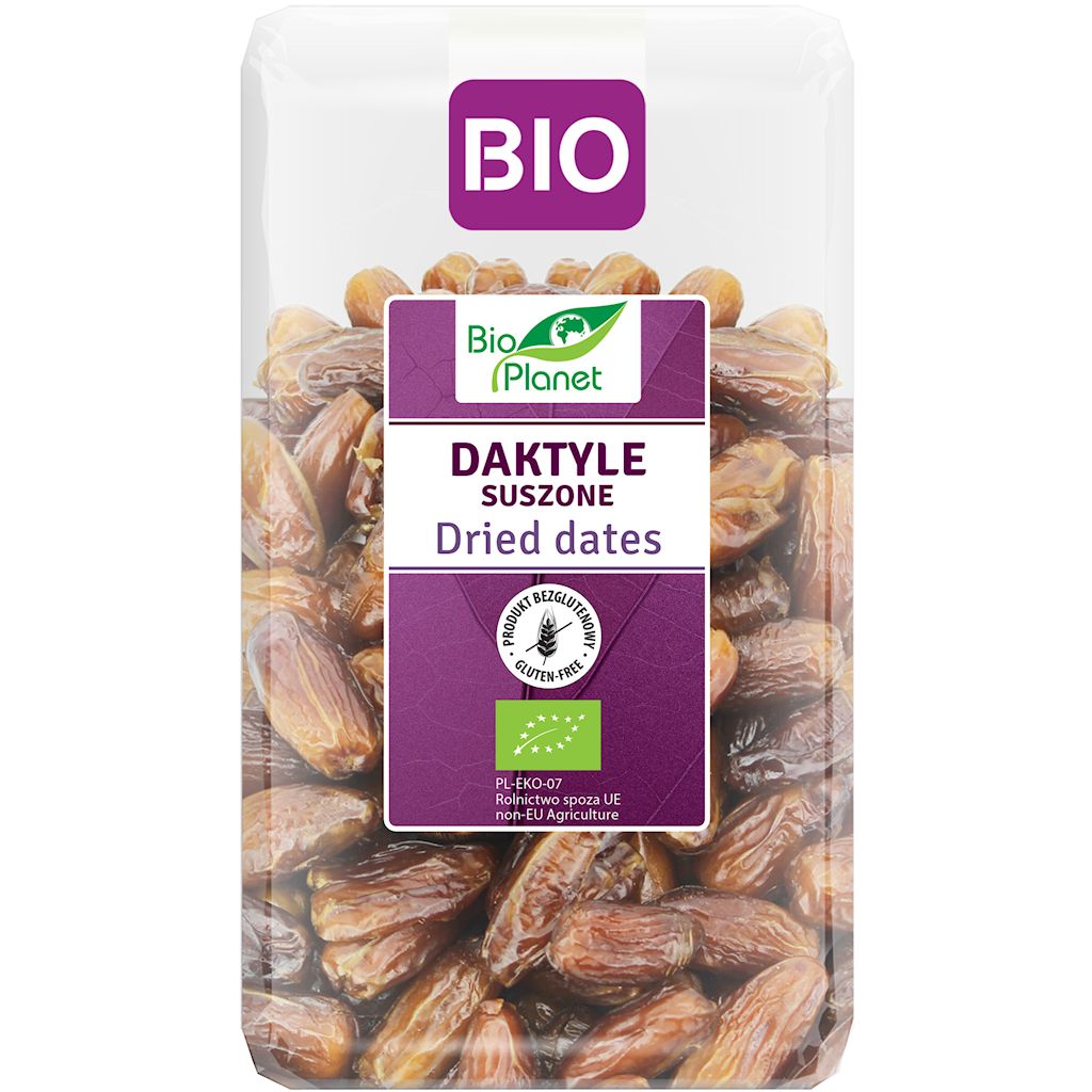Daktyle suszone bezglutenowe bio 1 kg