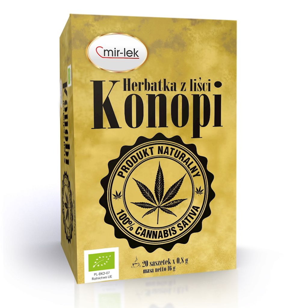 Herbatka liść konopi bio (20 x 0,8 g) 16 g