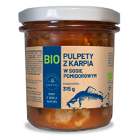 PULPETY Z KARPIA W SOSIE POMIDOROWYM  BIO 315 g - GOSPODARSTWO RYBACKIE ZAWÓLCZE