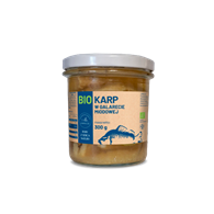 KARP W GALARECIE MIODOWEJ BIO 300 g (SŁOIK) - RYBY Z SERCA NATURY