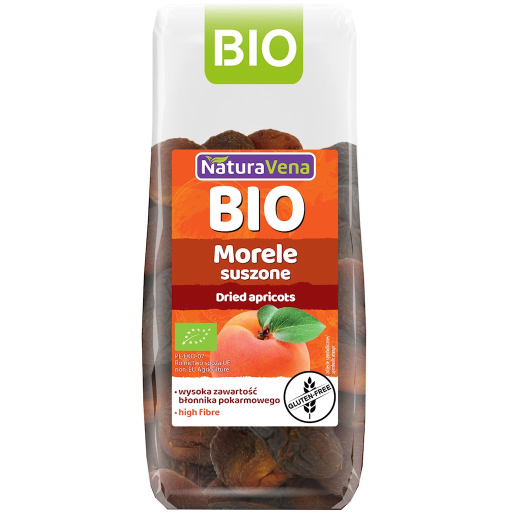 Morele suszone bezglutenowe bio 150 g