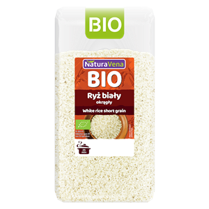 RYŻ BIAŁY OKRĄGŁY BIO 500 g - NATURAVENA