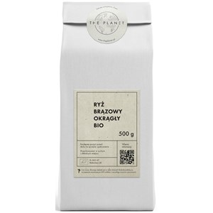 RYŻ BRĄZOWY OKRĄGŁY BIO 500 g - THE PLANET