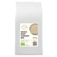 SEZAM BIAŁY ŁUSKANY BIO 500 g - THE PLANET