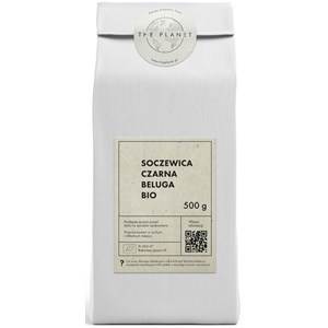 SOCZEWICA CZARNA BELUGA BIO 500 g - THE PLANET