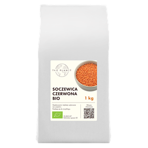 SOCZEWICA CZERWONA BIO 1 kg - THE PLANET