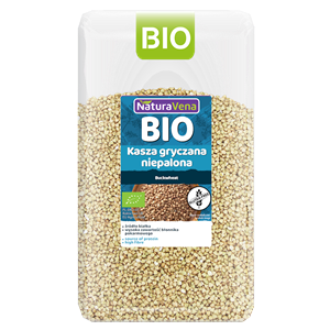 KASZA GRYCZANA NIEPALONA BEZGLUTENOWA BIO 1 kg - NATURAVENA