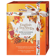 KOLEKCJA HERBATEK OWOCOWO - ZIOŁOWYCH BIO PIRAMIDKI (SUPER GOODNESS - 6 SMAKÓW) (12 x 2 g) 24 g - ENGLISH TEA SHOP