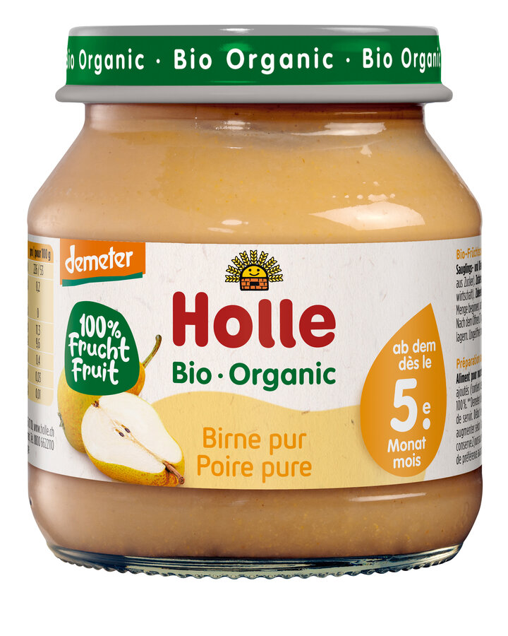 Gruszka bez dodatku cukrów bezglutenowa od 5 miesiąca demeter bio 125 g (słoik)