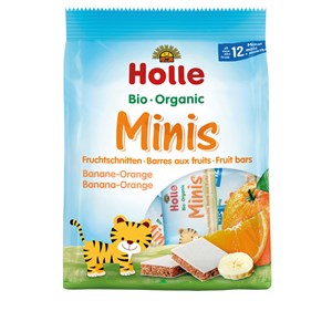 BATONY MINI BANAN - POMARAŃCZA OD 12 MIESIĄCA BIO (8 x 12,5 g) 100 g - HOLLE