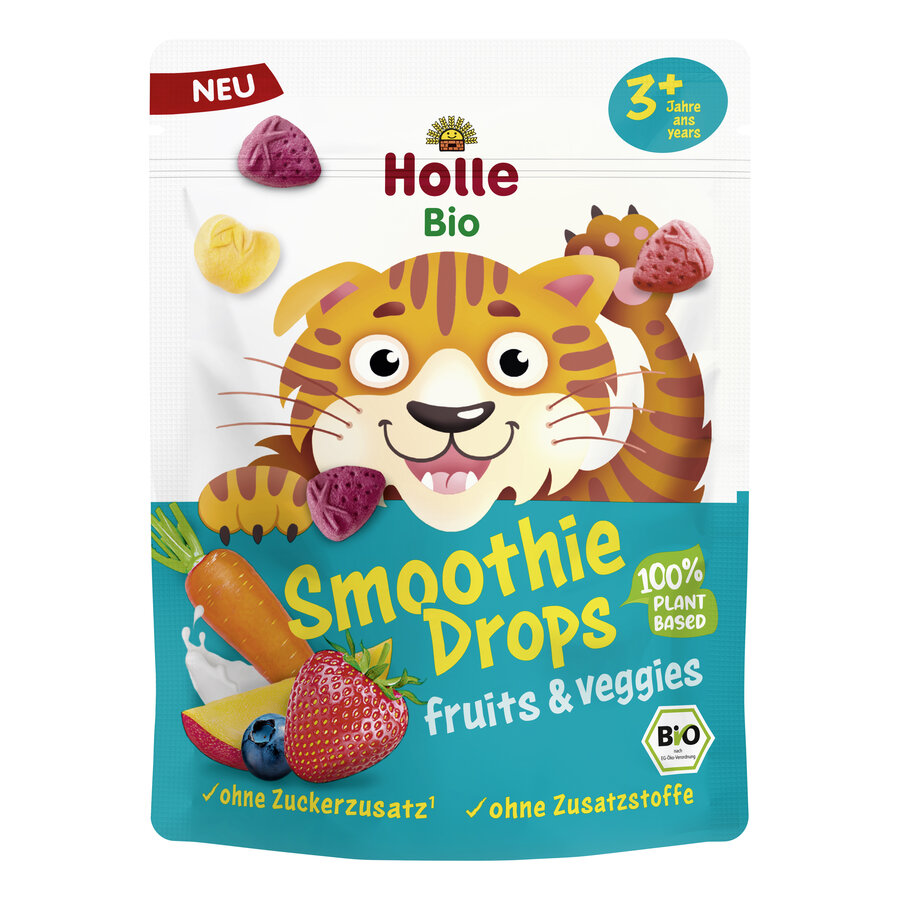 Chrupki owocowo - warzywne liofilizowane do smoothie bez dodatku cukrów od 3 roku bio 15 g