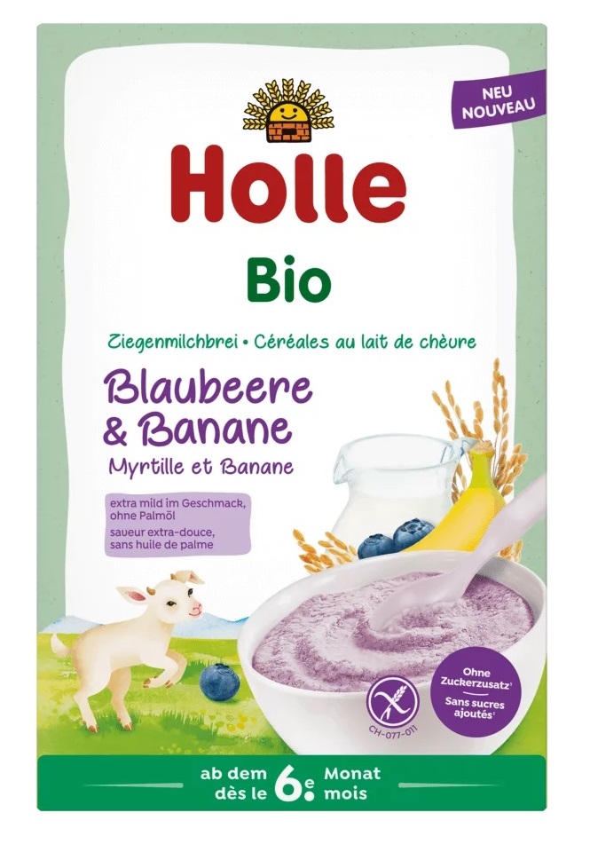 Kaszka ryżowa mleczna jagodowo - bananowa bez dodatku cukrów bezglutenowa od 6 miesiąca bio 200 g