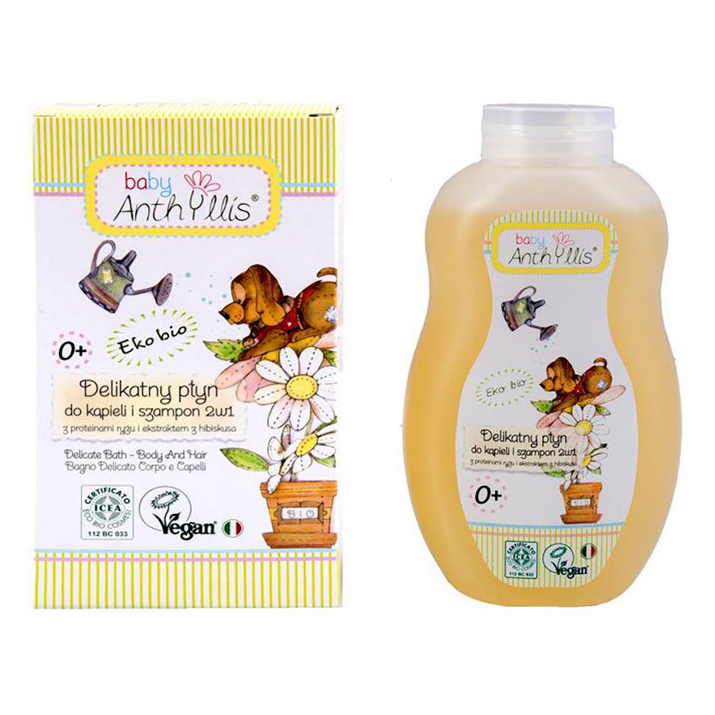 Szampon i płyn do kąpieli 2w1 proteiny ryżu i ekstrakt z hibiskusa 400 ml