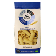 MAKARON (SEMOLINOWY - PASTA DI GRAGNANO) RURKA RIGATONI BIO 500 g - ALCE NERO