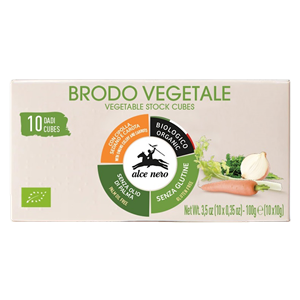 BULION - KOSTKI WARZYWNE BIO (10 x 10 g) 100 g - ALCE NERO