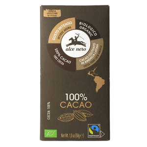 TABLICZKA GORZKA 100 % KAKAO BIO 50 g - ALCE NERO