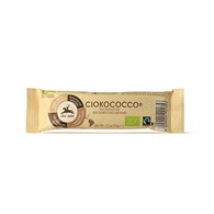 BATON Z NADZIENIEM Z KOKOSA, MANGO I CHRUPEK ZBOŻOWYCH W POLEWIE Z MLECZNEJ CZEKOLADY FAIR TRADE BIO 33 g - ALCE NERO