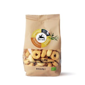 TARALLINI Z OLIWĄ Z OLIWEK EXTRA VIRGIN BIO 250 g - ALCE NERO