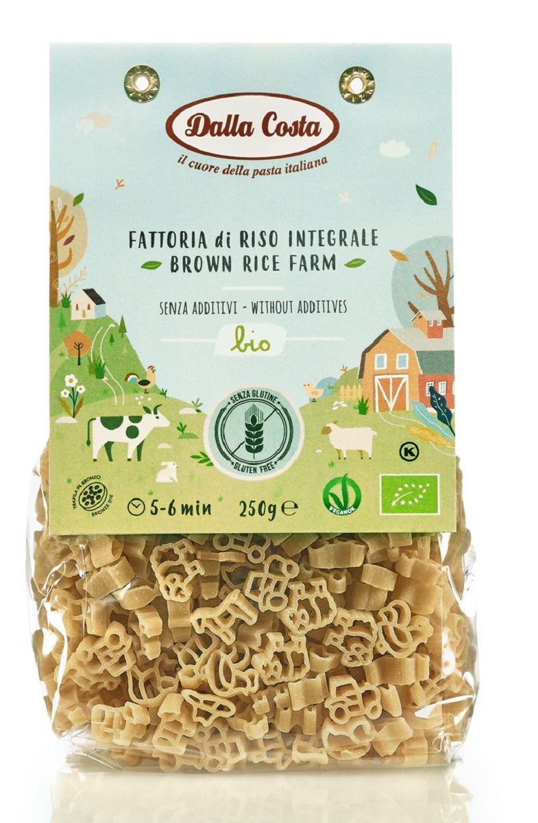 Makaron (ryżowy razowy) farma bezglutenowy bio 250 g