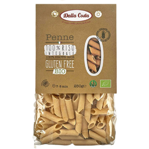 MAKARON (RYŻOWY RAZOWY) PENNE BEZGLUTENOWY BIO 250 g - DALLA COSTA