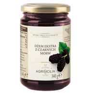 DŻEM EKSTRA Z CZARNEJ MORWY 340 g - AGRISICILIA