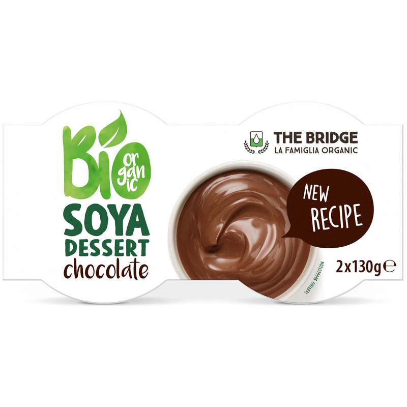 Deser sojowy o smaku czekoladowym bezglutenowy bio (2 x 130 g) 260 g