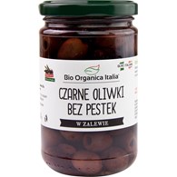 OLIWKI CZARNE BEZ PESTEK W ZALEWIE BIO 280 g (160 g) (SŁOIK) - BIO ORGANICA ITALIA