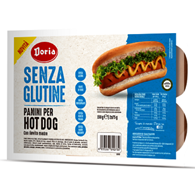 BUŁKI DO HOT DOGÓW BEZGLUTENOWE (2 x 75 g) 150 g - DORIA