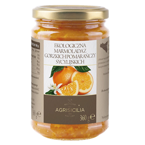 MARMOLADA Z GORZKICH POMARAŃCZY SYCYLIJSKICH BIO 360 g - AGRISICILIA