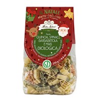 MAKARON (KUKURYDZIANY TRÓJKOLOROWY) NA BOŻE NARODZENIE BEZGLUTENOWY BIO 250 g - PASTA NATURA (PRODUKT SEZONOWY)