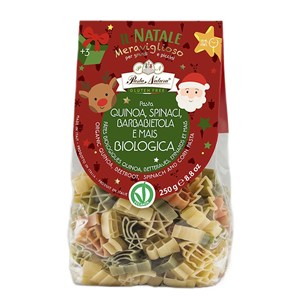 MAKARON (KUKURYDZIANY TRÓJKOLOROWY) NA BOŻE NARODZENIE BEZGLUTENOWY BIO 250 g - PASTA NATURA (PRODUKT SEZONOWY)