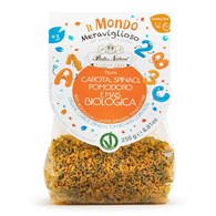 MAKARON (KUKURYDZIANY TRÓJKOLOROWY) DLA DZIECI LITERKI I CYFERKI BEZGLUTENOWY BIO 250 g - PASTA NATURA