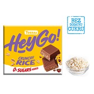 CZEKOLADA MLECZNA CRUNCHY Z CHRUPIĄCYM RYŻEM BEZ DODATKU CUKRÓW BEZGLUTENOWA 60 g - TORRAS