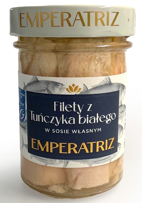 Tuńczyk biały filety msc w sosie własnym 185 g (130 g) (słoik)