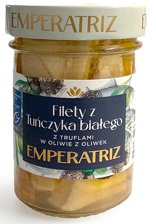 Tuńczyk biały filety msc w oliwie z oliwek z truflą 180 g (120 g) (słoik)