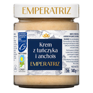 PASTA Z TUŃCZYKA BIAŁEGO I ANCHOIS MSC 140 g - EMPERATRIZ