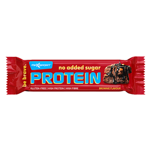 BATON PROTEINOWY BROWNIE W MLECZNEJ CZEKOLADZIE BEZ DODATKU CUKRU BEZGLUTENOWY 40 g - MAXSPORT