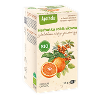 HERBATKA ROKITNIKOWA Z MIĘTĄ I POMARAŃCZĄ BIO (20 x 1,8 g) 36 g - APOTHEKE