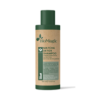 SZAMPON DO WRAŻLIWEJ SKÓRY GŁOWY DETOX Z MATCHĄ 400 ml - BIOMAGIC