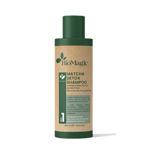 SZAMPON DO WRAŻLIWEJ SKÓRY GŁOWY DETOX Z MATCHĄ 400 ml - BIOMAGIC