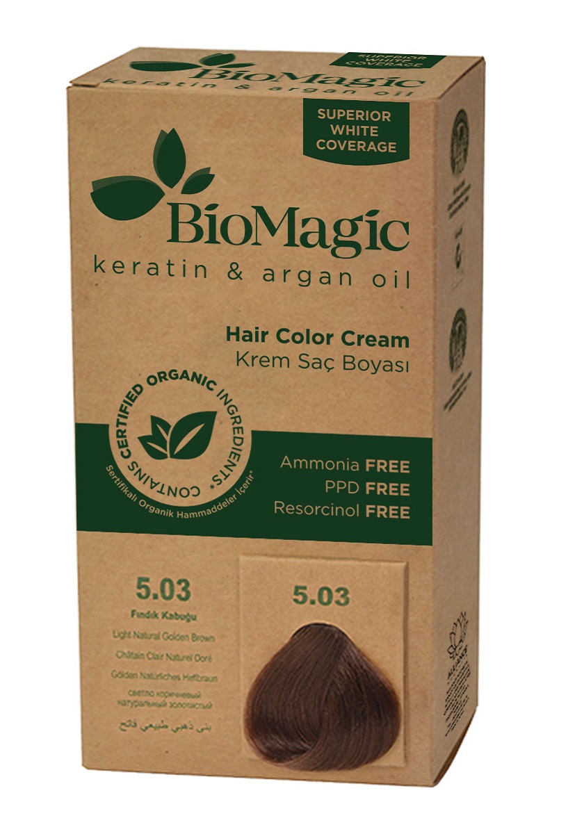 Farba do włosów jasny złoty brąz (5.03) 250 g