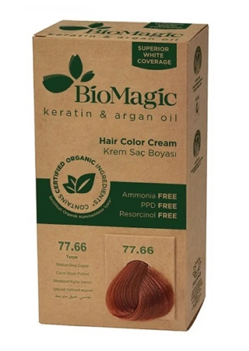 Farba do włosów średnio ciemna miedź (77.66) 250 g