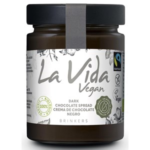 KREM Z CIEMNEJ CZEKOLADY BEZGLUTENOWY FAIR TRADE BIO 270 g - LA VIDA