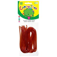 ŻELKI NITKI TRUSKAWKOWE BEZGLUTENOWE BIO 75 g - CANDY TREE