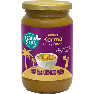 SOS CURRY ŻÓŁTY INDIAN KORMA BEZGLUTENOWY BIO 350 g - TERRASANA