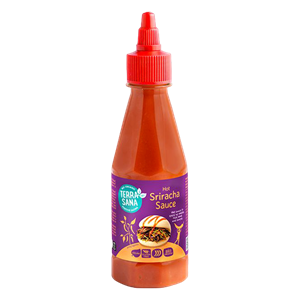 SOS Z OSTREJ PAPRYKI CHILI SRIRACHA BEZGLUTENOWY BIO 250 g - TERRASANA