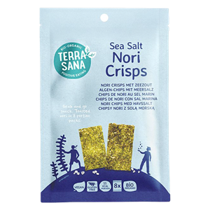 CHIPSY NORI Z SOLĄ MORSKĄ BEZGLUTENOWE BIO 16 g - TERRASANA