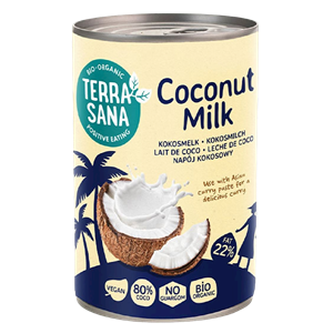 COCONUT MILK - NAPÓJ KOKOSOWY BEZ GUMY GUAR (22 % TŁUSZCZU) BIO 400 ml - TERRASANA