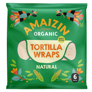 TORTILLA WRAPS BIO (6 szt.) 240 g - AMAIZIN